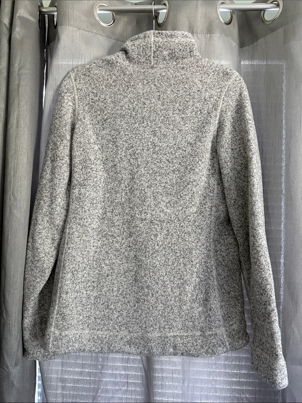The North Face Heather Gray Full-Zip Fleece Jacket - Picture 2 of 2